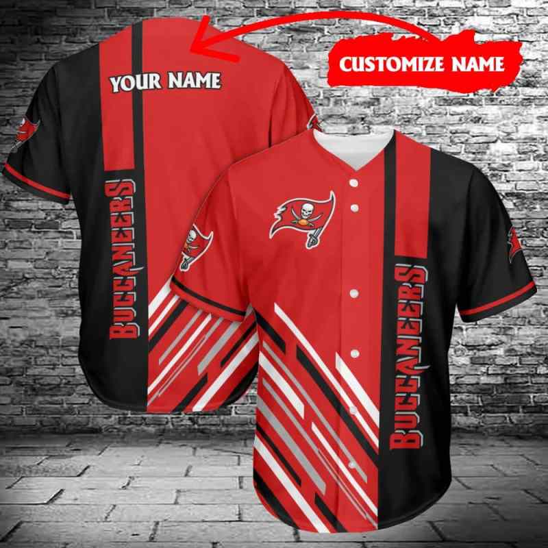 Tampa Bay Buccaneers Personalized Baseball Jersey
