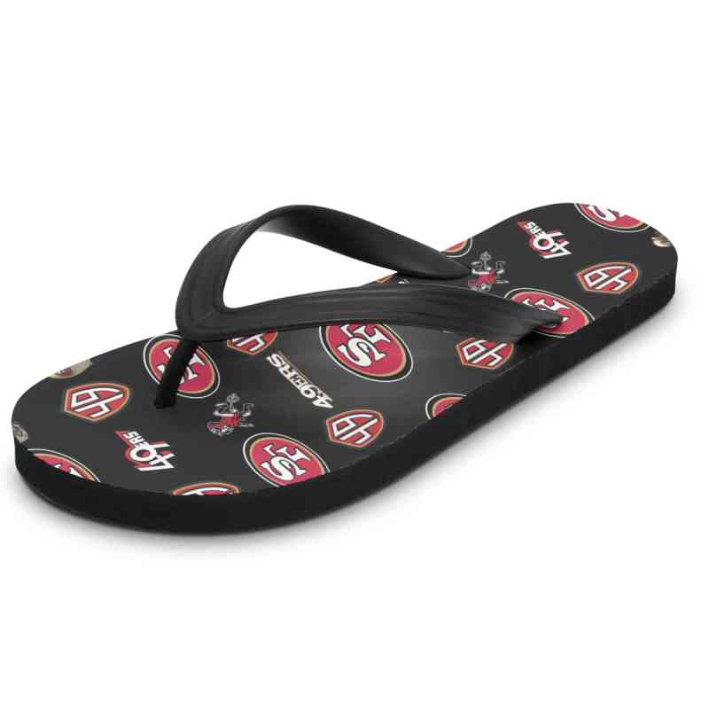 San Francisco 49ers Summer Flip Flop Side View