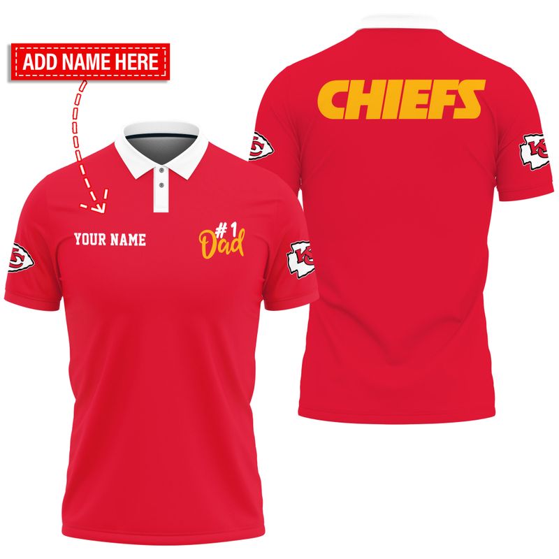 Kansas City Chiefs Personalized Polo Shirt