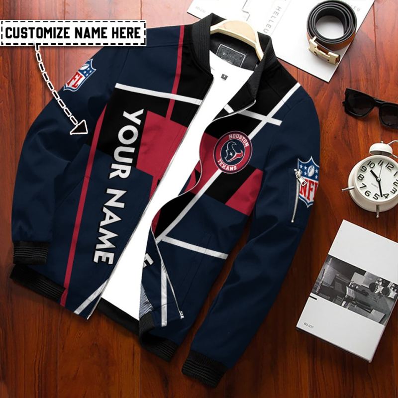 Houston Texans Bomber Jacket Back