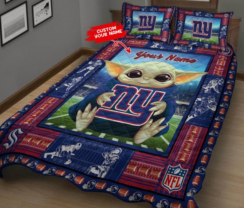 New York Giants Quilt Set Detail