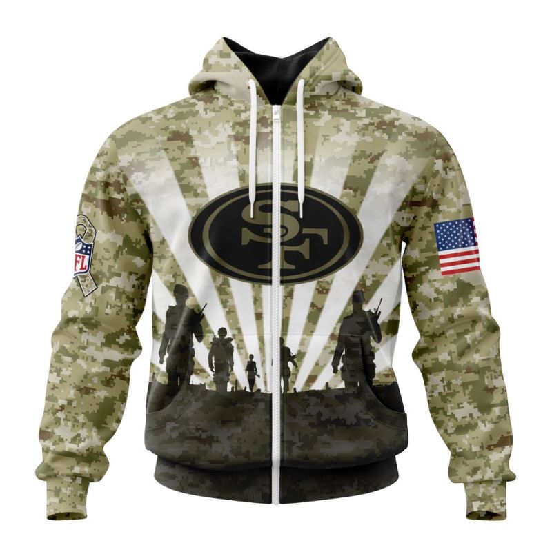 San Francisco 49ers Hoodie Zip Front