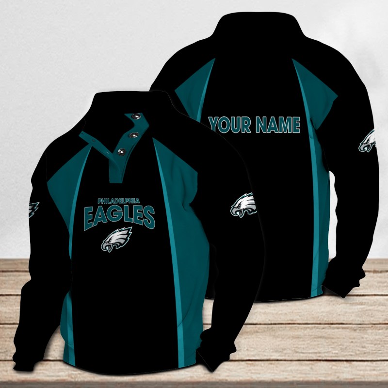 Philadelphia Eagles Casual Stand Collar Sweatshirt