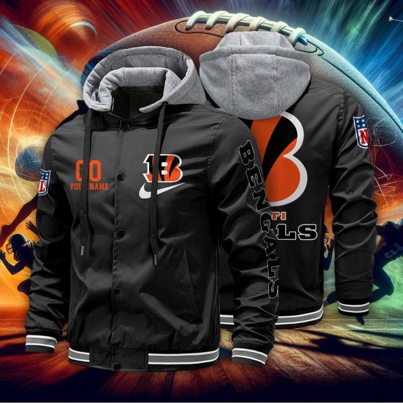 Cincinnati Bengals Personalized Baseball Jacket