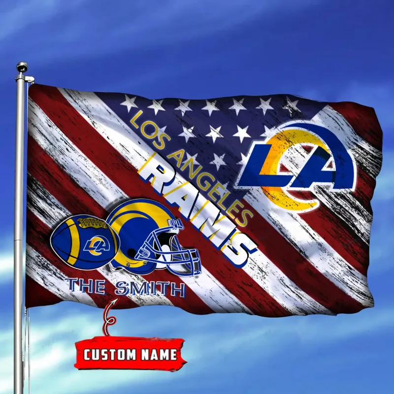 Los Angeles Rams Personalized Flag
