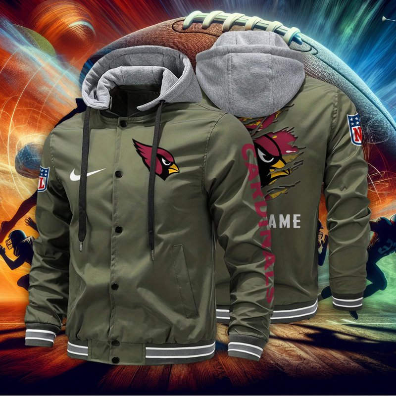 Arizona Cardinals Personalized Baseball Jacket