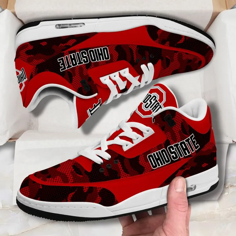 Ohio State Buckeyes JD03 Genuine Leather Shoes