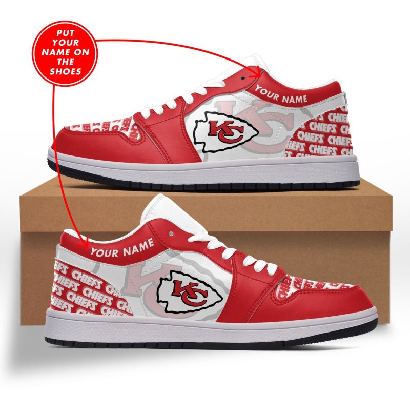 Kansas City Chiefs Sneakers Side View
