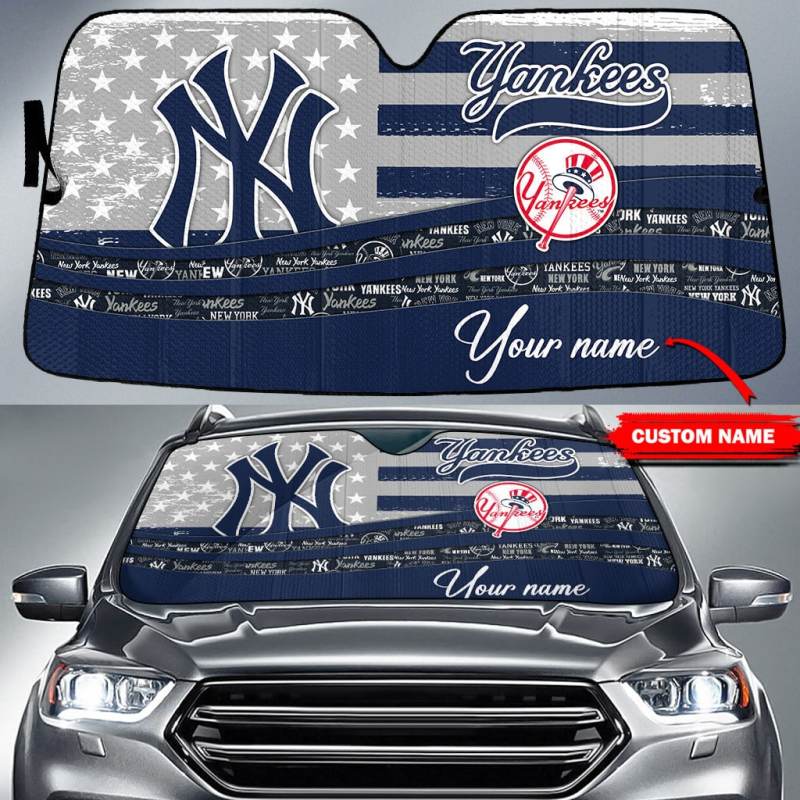 New York Yankees Personalized Auto Sun Shade
