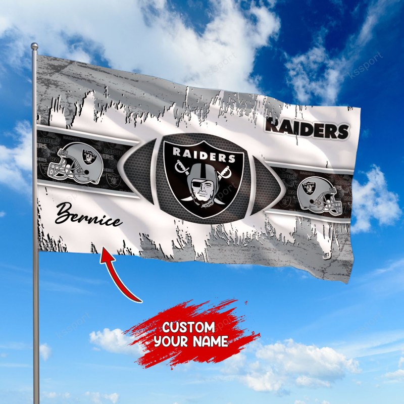 Las Vegas Raiders Personalized Flag