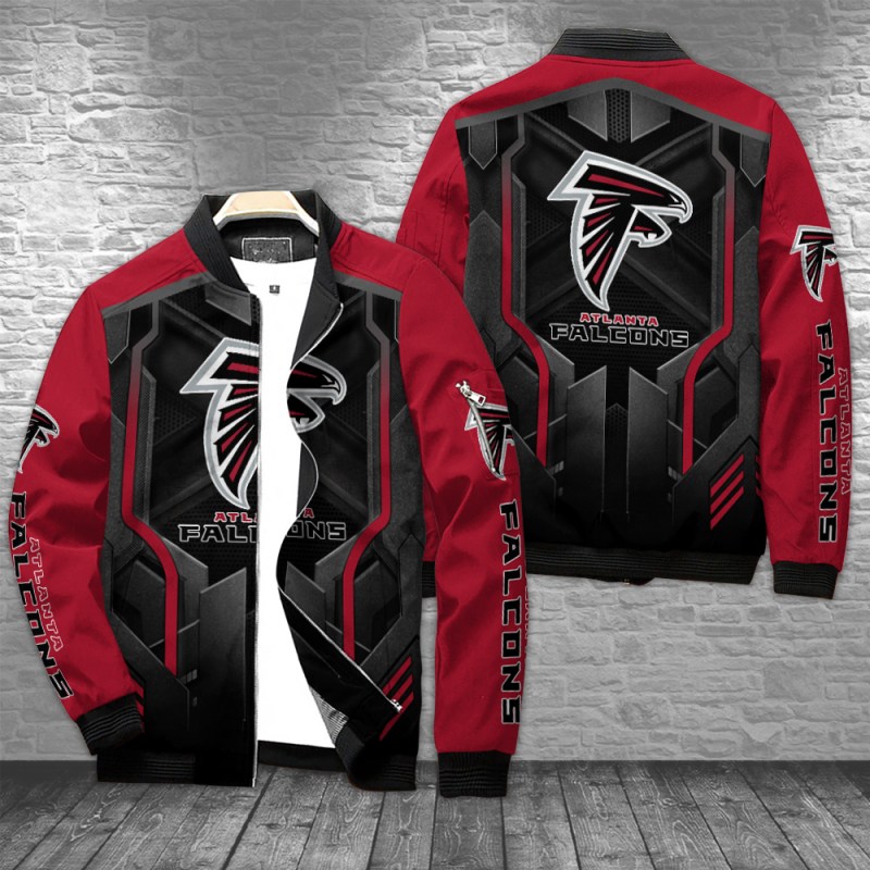 Atlanta Falcons Bomber Jacket - Front and Back View