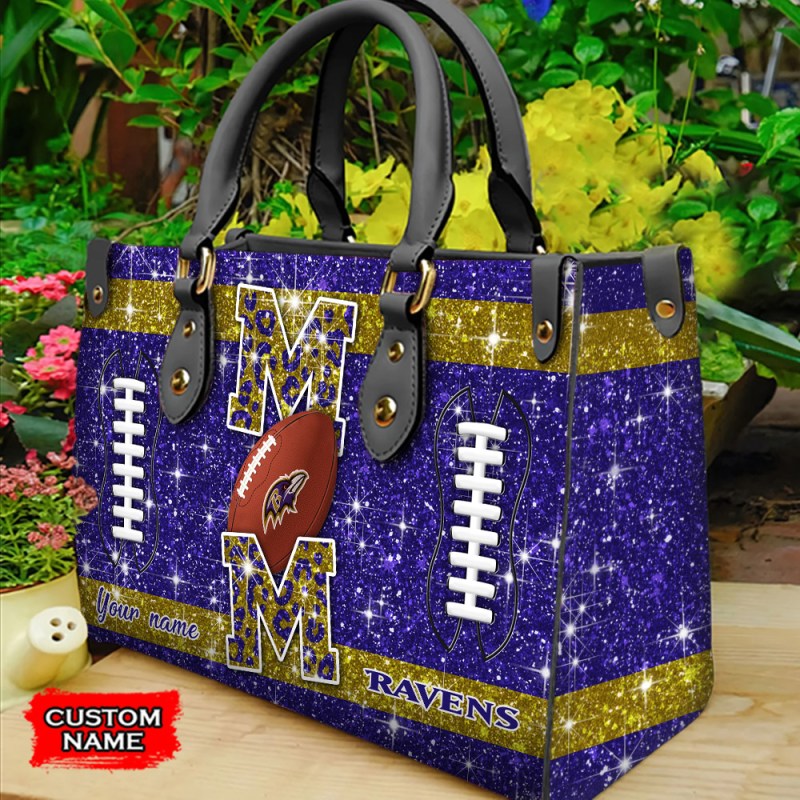 Baltimore Ravens Leather Hand Bag 1