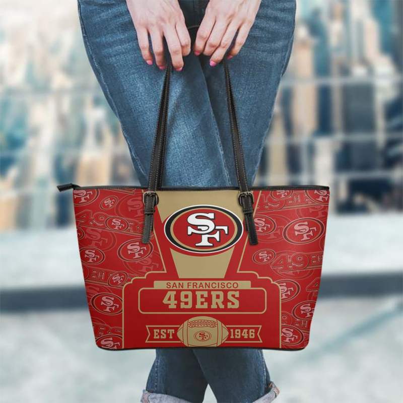San Francisco 49ers Leather Tote Set