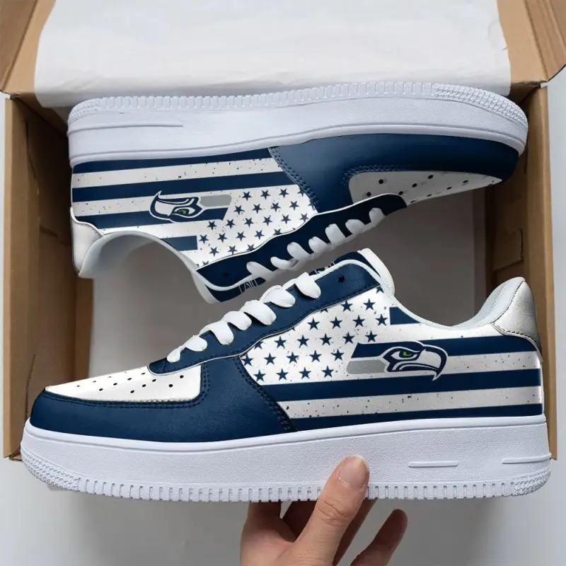 NFL Seattle Seahawks Air Force 1 Sneakers 3 NFL Seattle Seahawks Air Force 1 Sneakers