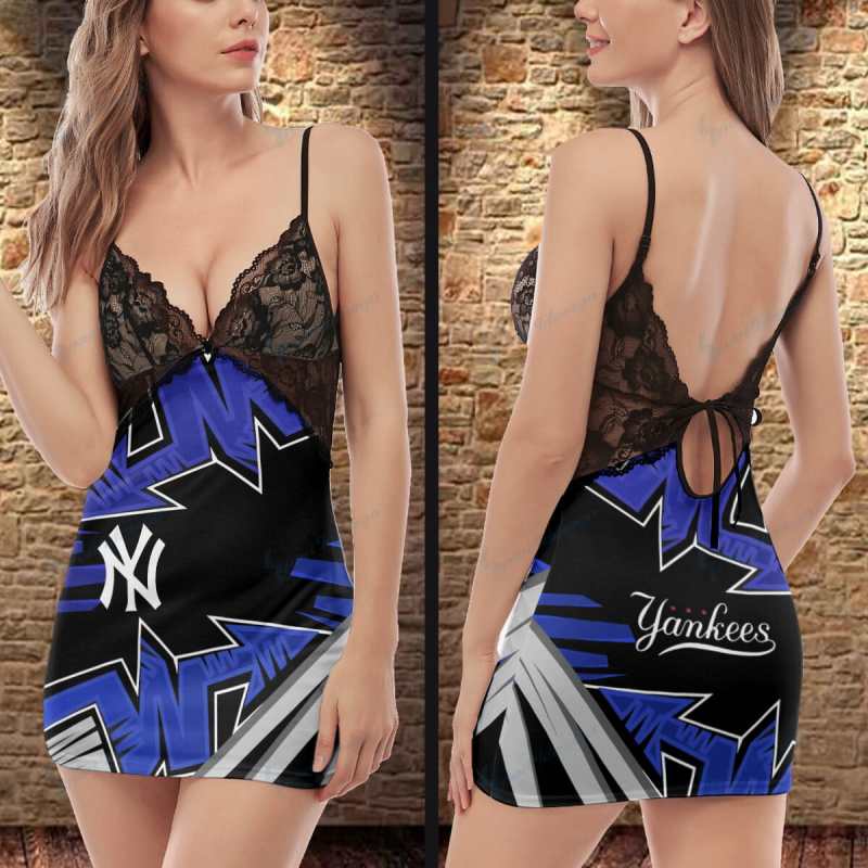 New York Yankees Slip Dress Back View