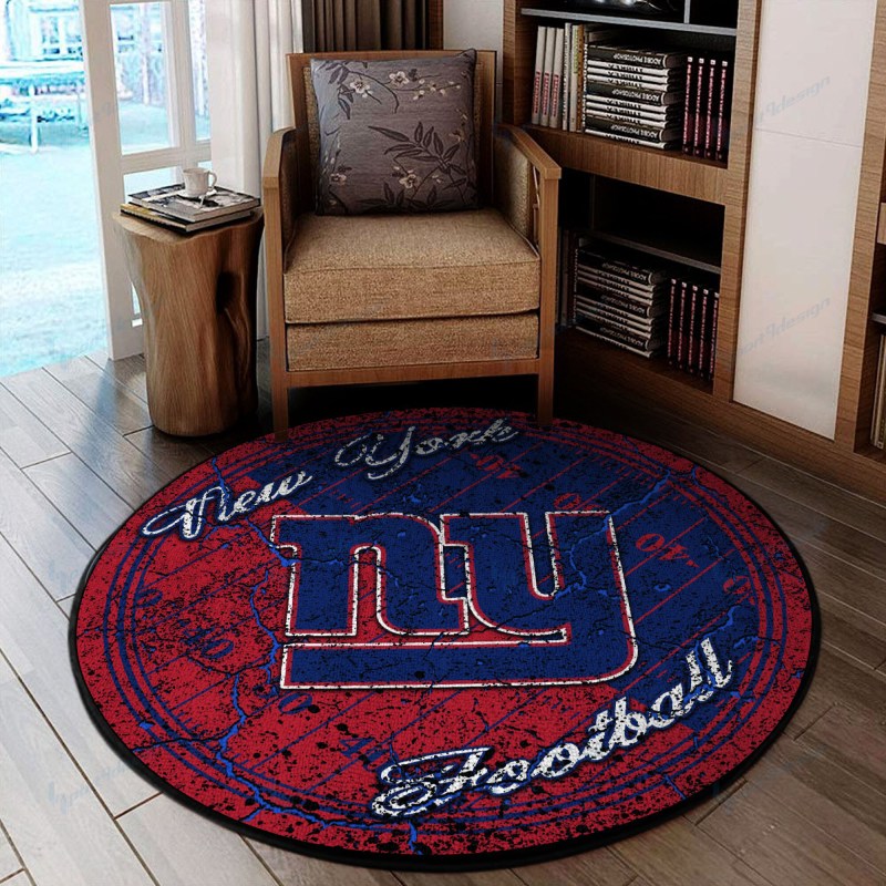 New York Giants Round Rug