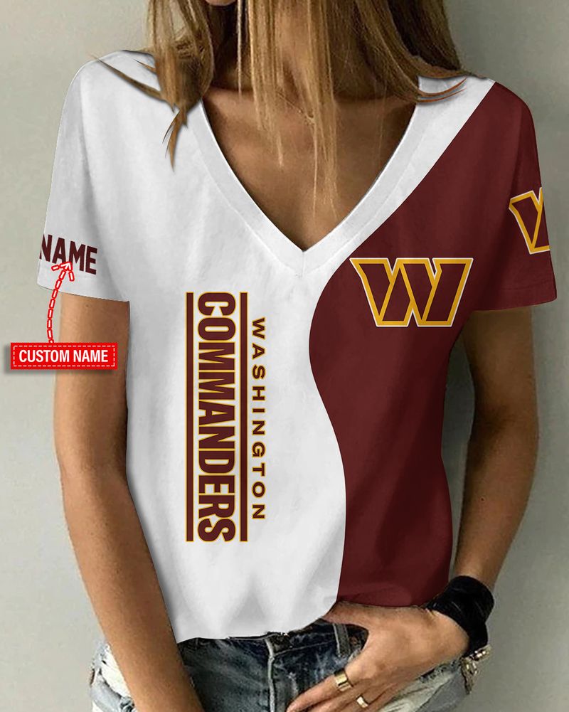 Washington Commanders V-neck T-shirt