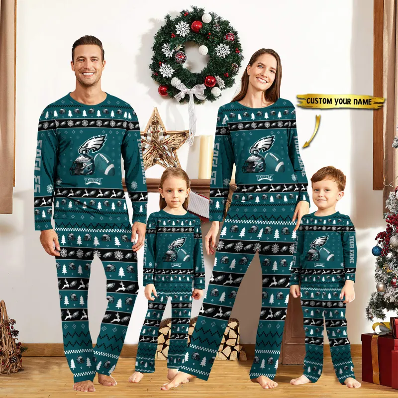 Philadelphia Eagles Personalized Pajamas Set Image 1