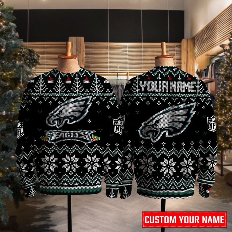 Philadelphia Eagles Ugly Christmas Sweater - Full View