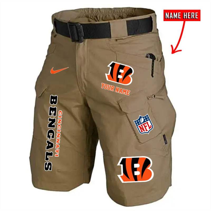 Cincinnati Bengals Shorts Tactical Pockets