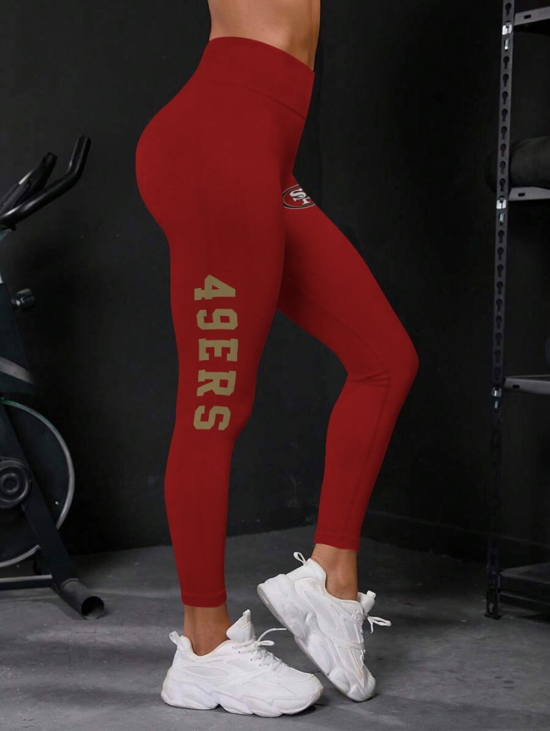 San Francisco 49ers High Waist Push Up Printed Leggings
