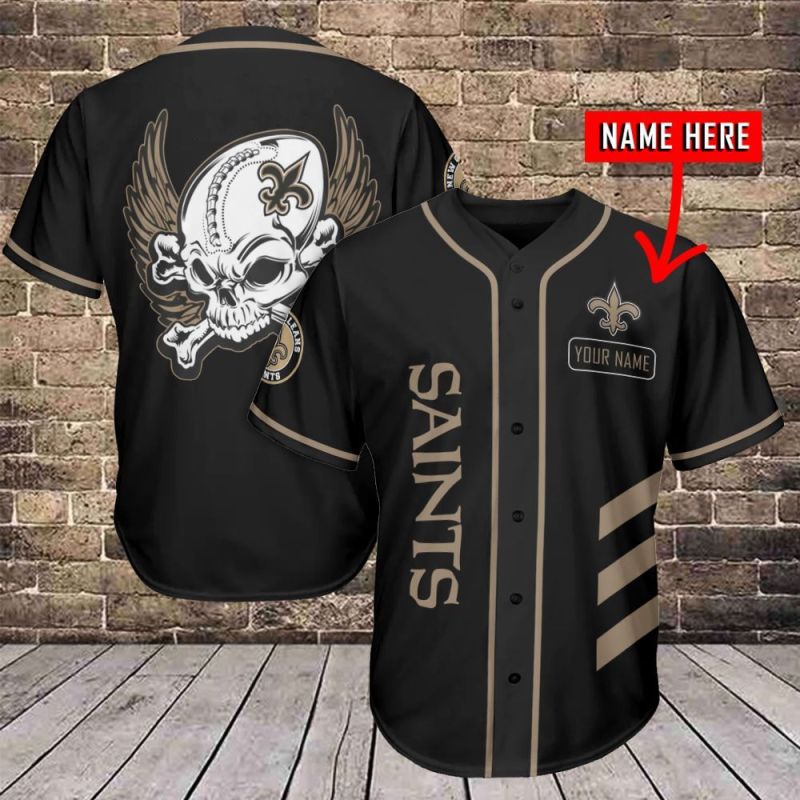New Orleans Saints Personalized Baseball Jersey