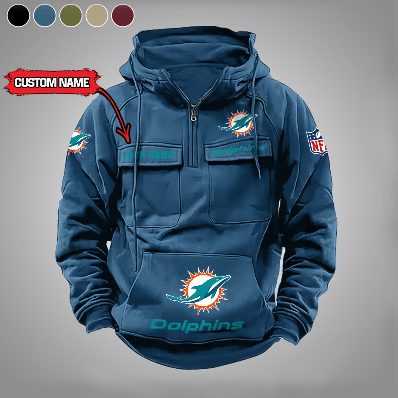 Miami Dolphins Hoodie Blue