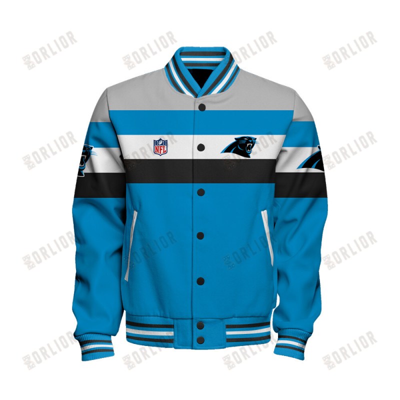 Carolina Panthers Personalized Unisex Varsity Jacket AZBTVJK000401