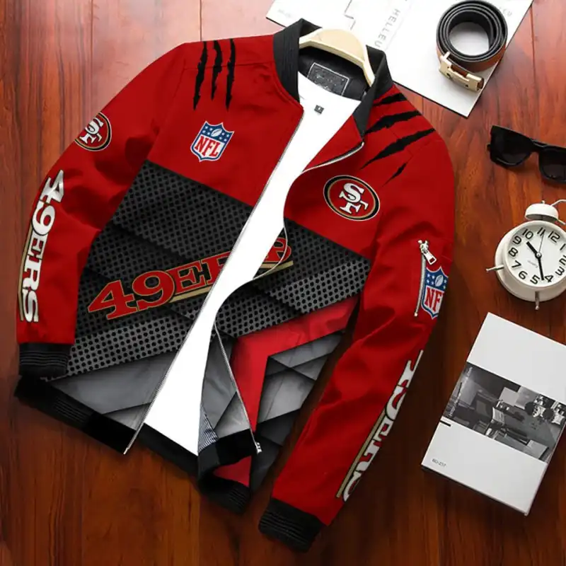 San Francisco 49ers Bomber Jacket Back View