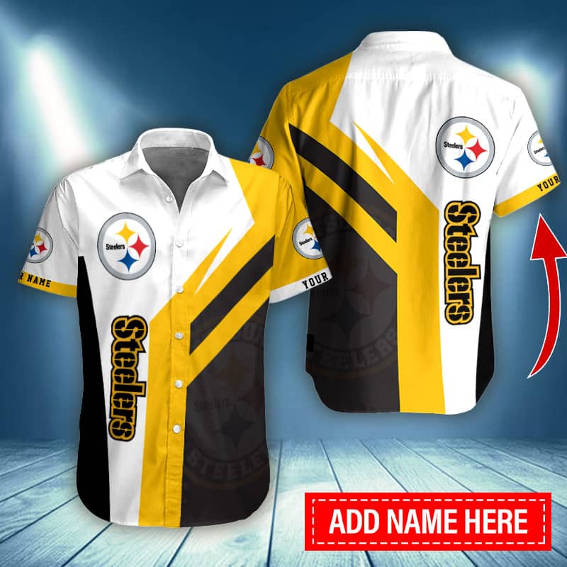 Pittsburgh Steelers Personalized Button Shirt