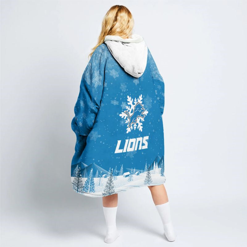 Detroit Lions Snug Hoodie Back View