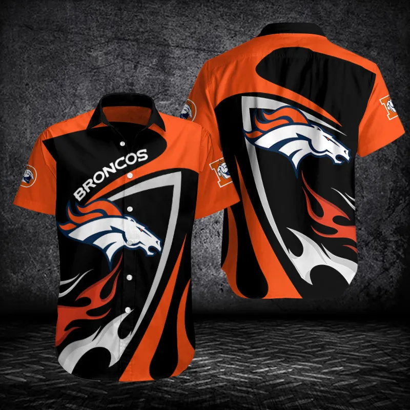 Sizing Chart for Denver Broncos Button Shirt