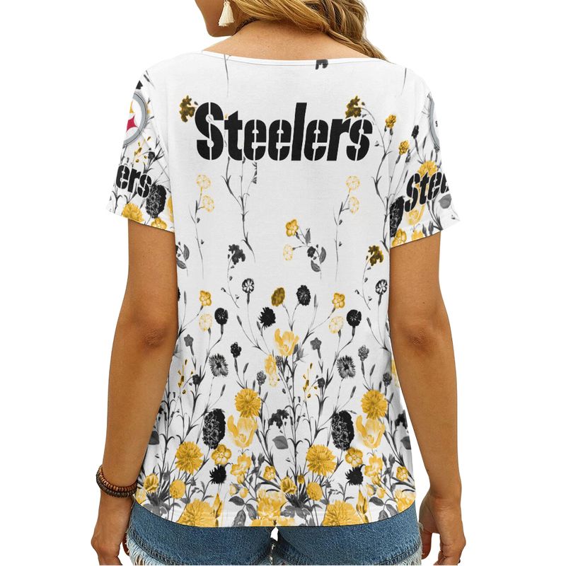 Pittsburgh Steelers Fan Gear V-neck T-shirt