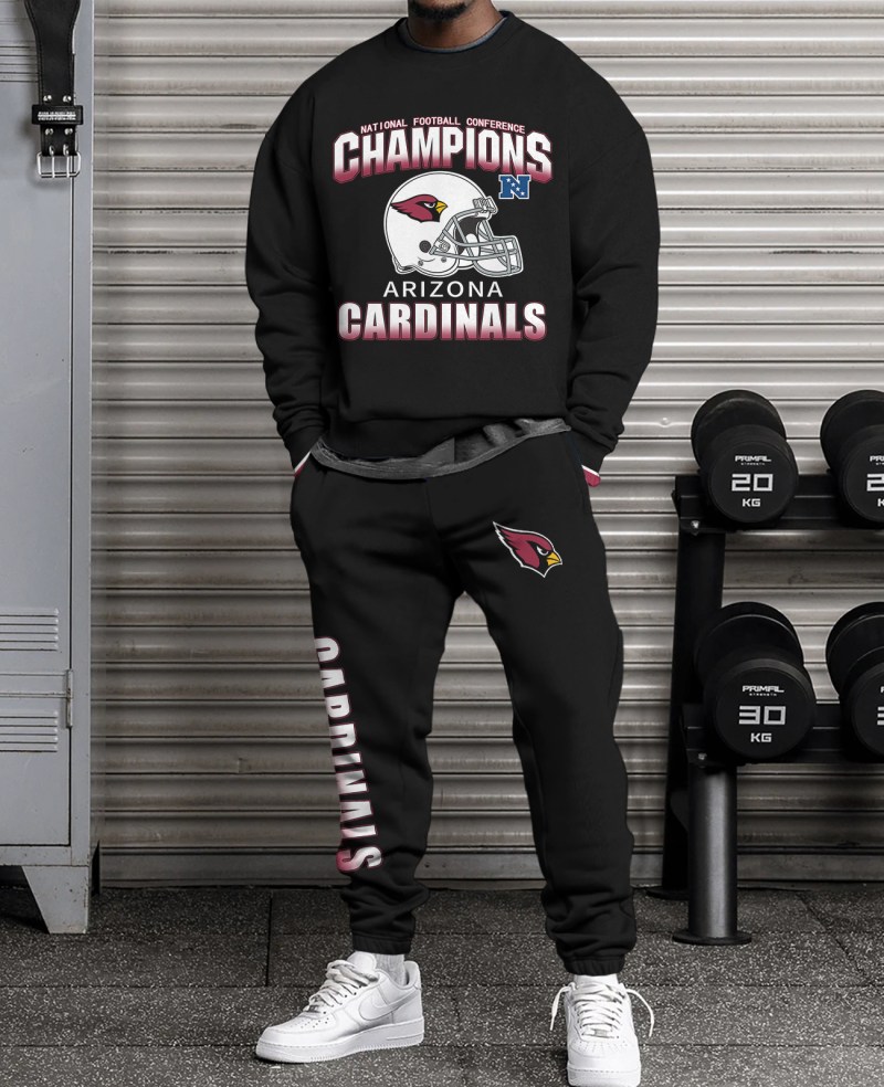 Arizona Cardinals Combo 3D Sweatsuit and Sweatpants