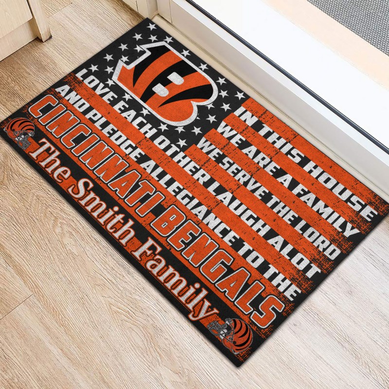 Cincinnati Bengals Custom Doormat
