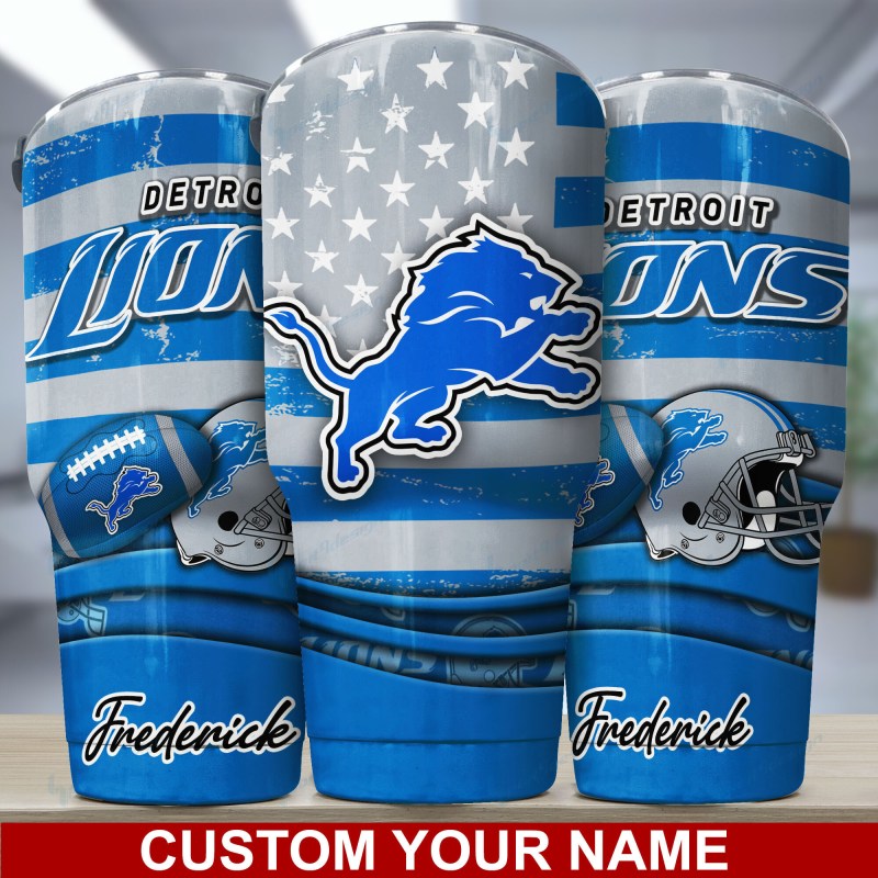 Detroit Lions Personalized Tumbler
