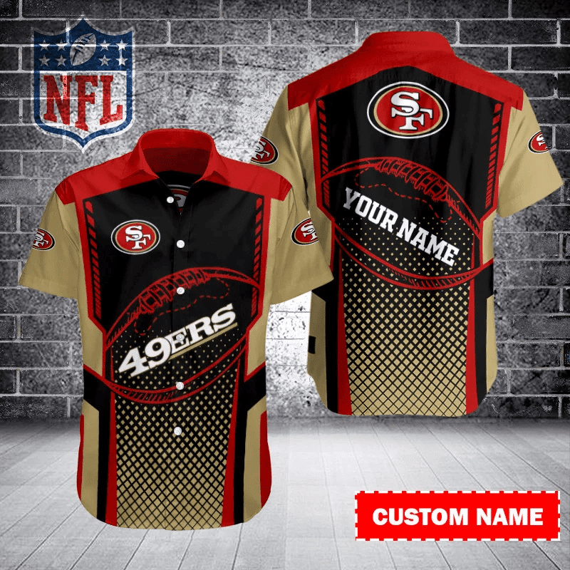 Sizing Chart for San Francisco 49ers Personalized Button Shirt BB553