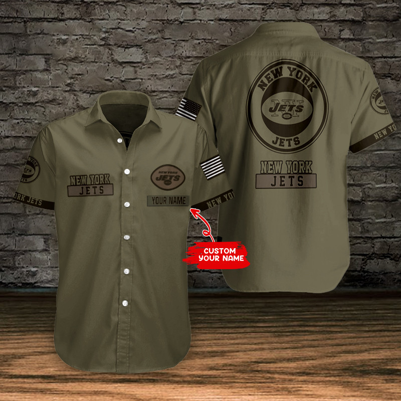 Sizing Chart for New York Jets Personalized Button Shirt BB575