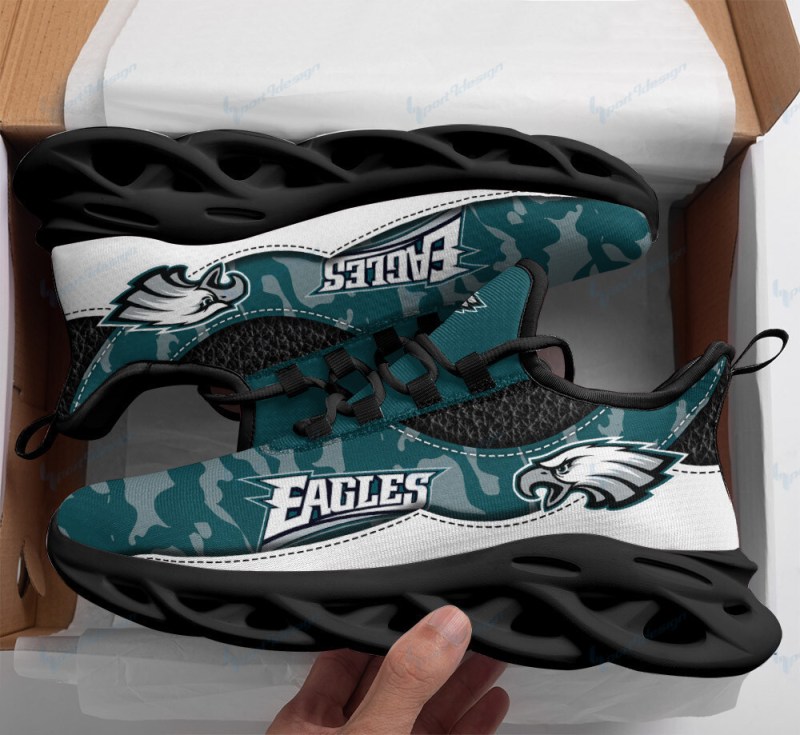 Philadelphia Eagles Yeezy Running Sneakers Front View