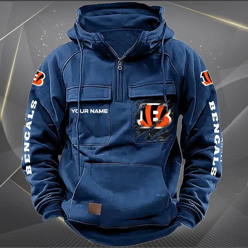 Cincinnati Bengals Hoodie Multiple Pockets