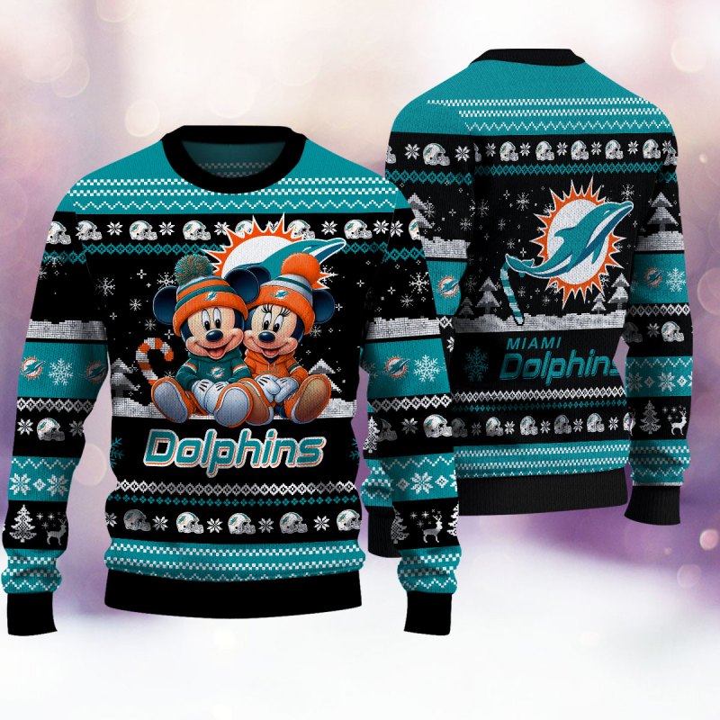 Miami Dolphins Ugly Christmas Sweater
