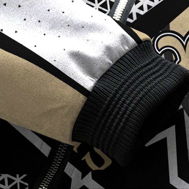New Orleans Saints Bomber Jacket Back View