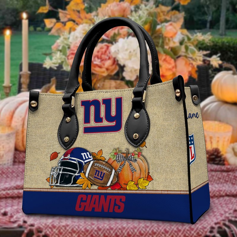 New York Giants Leather Hand Bag