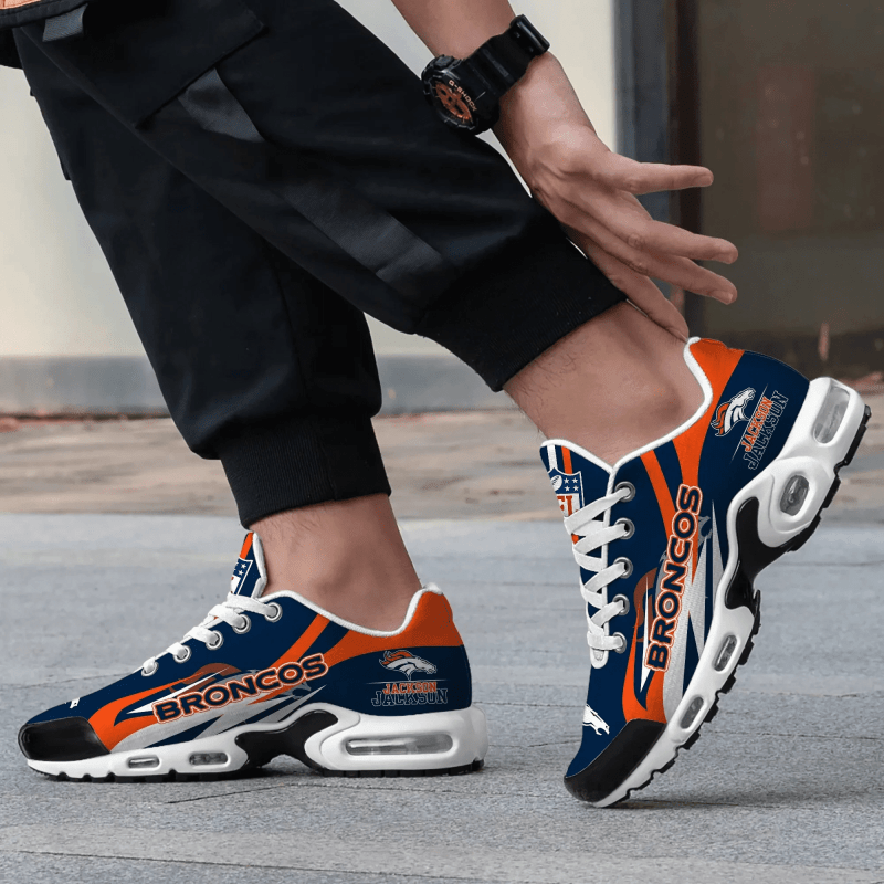 Denver Broncos Youth Sneakers in Action