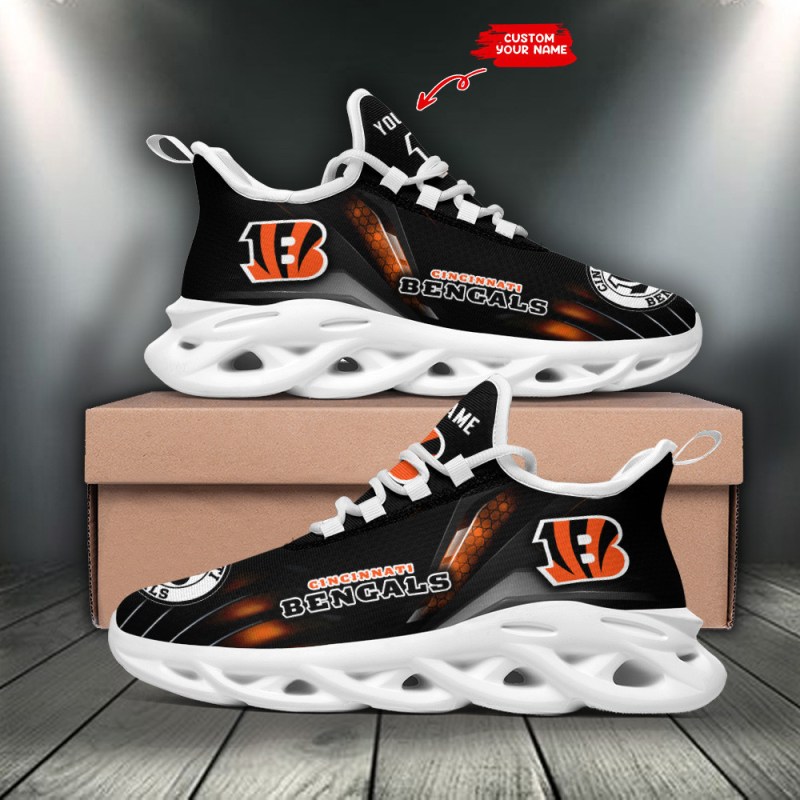 Cincinnati Bengals Personalized Yezy Running Sneakers