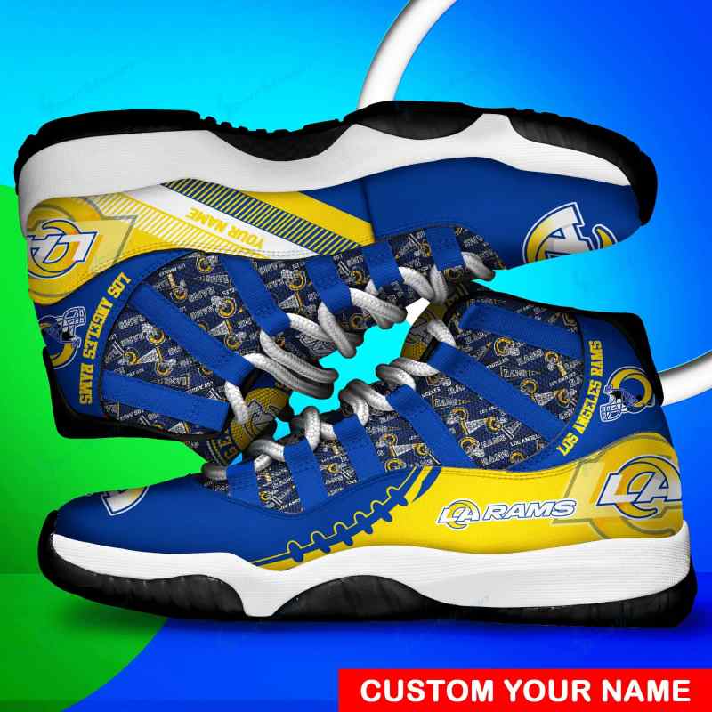 Los Angeles Rams Personalized AJD11 Sneakers