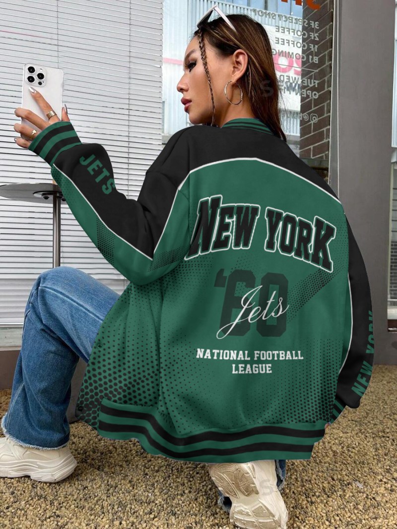 New York Jets Varsity Jacket - Back View