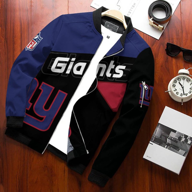 New York Giants Bomber Jacket Front View