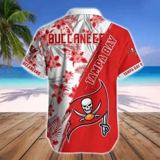 Tampa Bay Buccaneers Button Shirt Front View