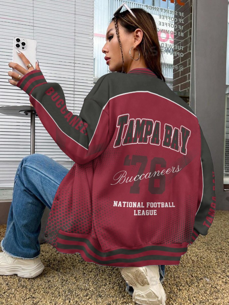Tampa Bay Buccaneers Varsity Jacket Back View